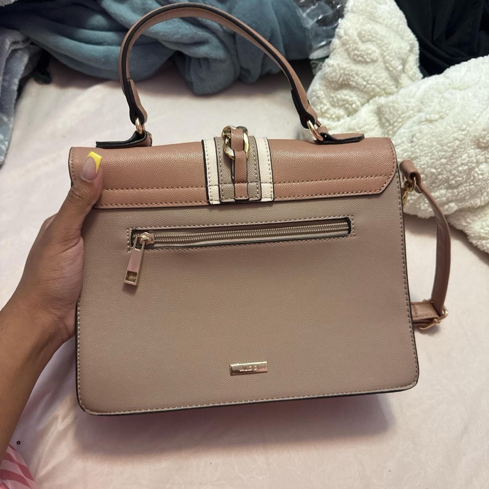 Aldo Tan and Cream Mini Bag